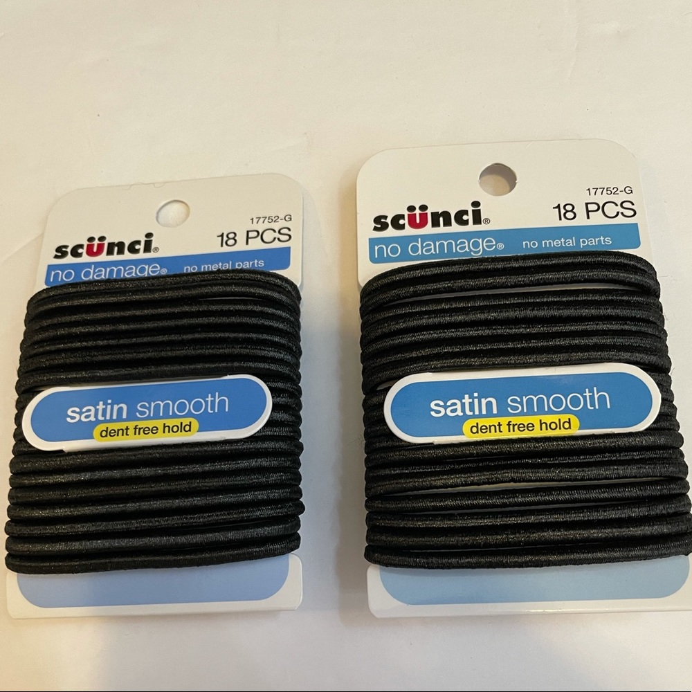 Scrunci No Damage Hair Elastics 2 Packs Satin